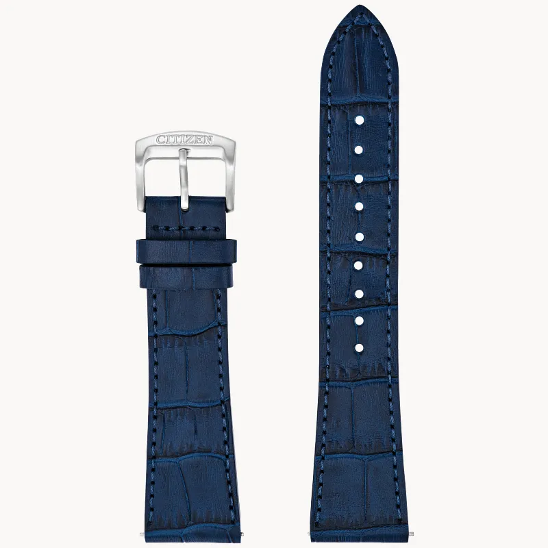 Navy Croc-Embossed Leather Strap Dial 59-009VJ-07 | CITIZEN Navy Croc-Embossed Leather Strap Dial 59-009VJ-07 | CITIZEN